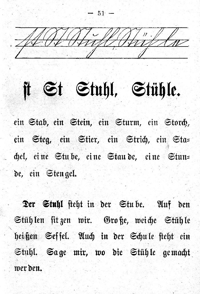 Deutsche Fibel -St (Schreibschrift /Druckschrift)