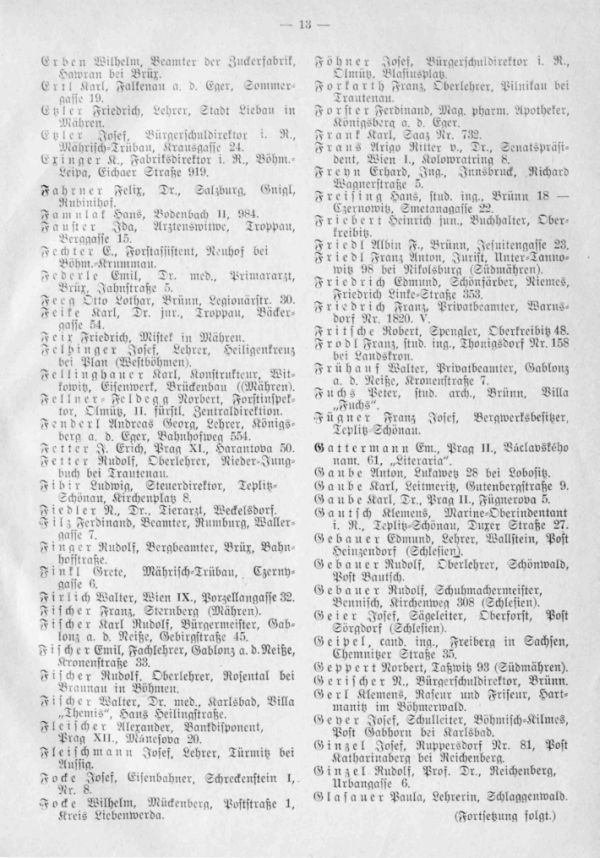 Verzeichnis sudetendeutscher Familienforscher - 3