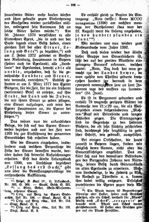 Das Egerer Landsteuerbuch vom Jahre 1392 mit den ältesten Personennamen in den Dörfern des Egerlandes - 3