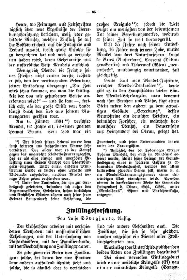 Zwillingsforschung - 1