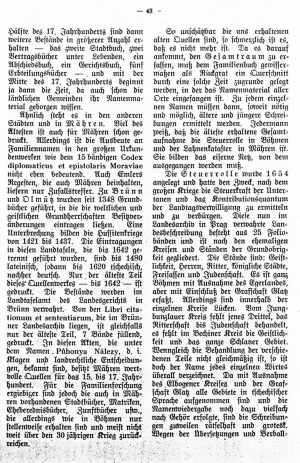 Die deutschen Familiennamen in Böhmen und Mähren - 3