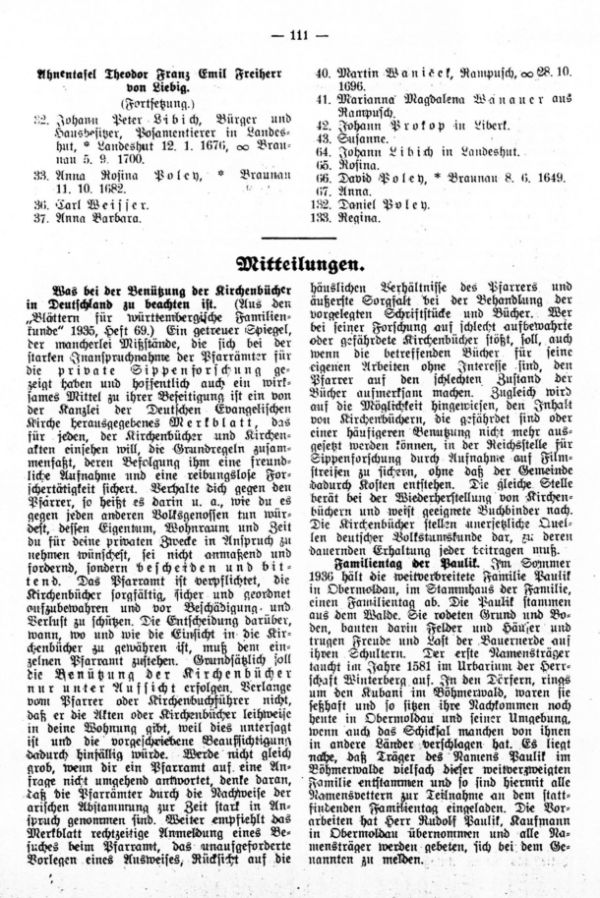Mitteilungen