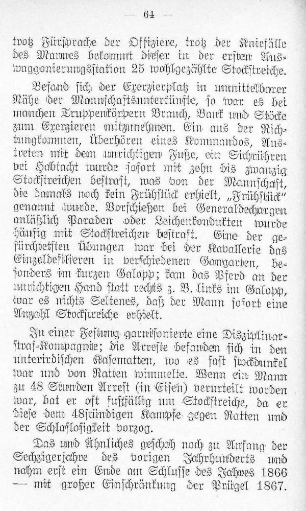Behandlung der Soldaten