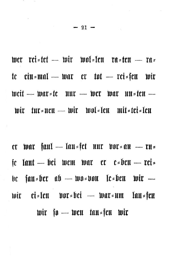 Deutsche Fibel -Druckschrift