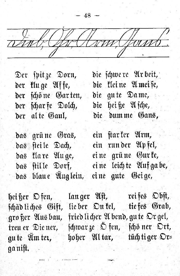 Deutsche Fibel -S (Schreibschrift /Druckschrift)