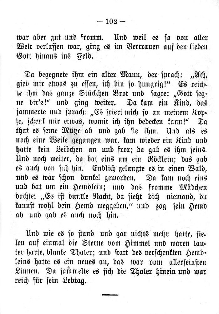 Deutsche Fibel -Die Sterntaler