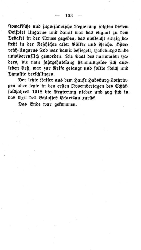 V. Kapitel: Wie es zu Ende ging